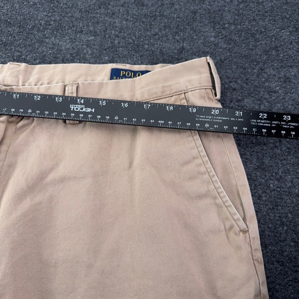 Polo Ralph Lauren Mens Classic Fit 9 Inch Chino Shorts Khaki Tan Size 40 Cotton - Picture 3 of 9